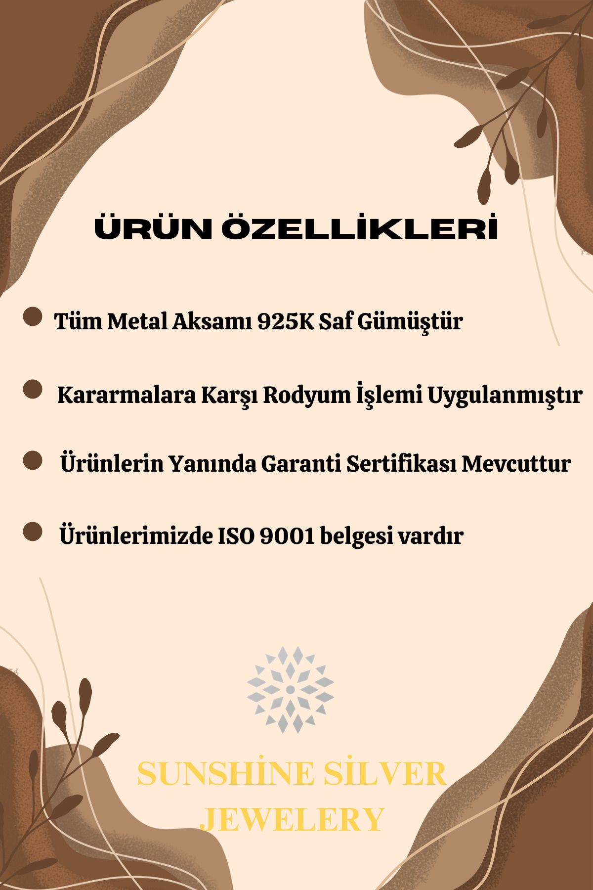 SUNSHINE 925 Ayar Gold Kaplamalı Minimal Ay Yıldız Gümüş Kolye - Görsel 3