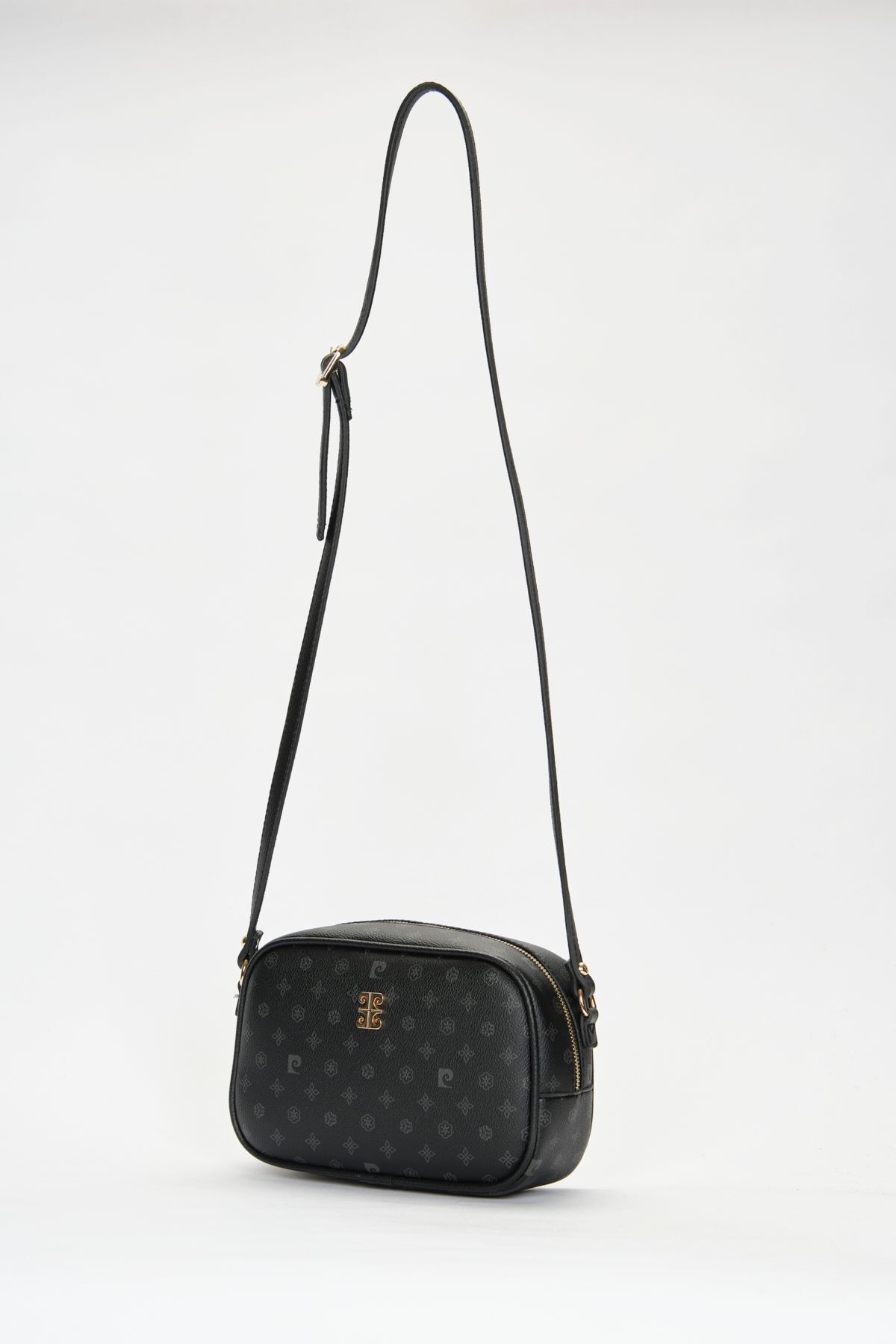 Pierre Cardin Siyah Monogram Kadın Omuz Çantası 05PO22Y1538 - Görsel 3