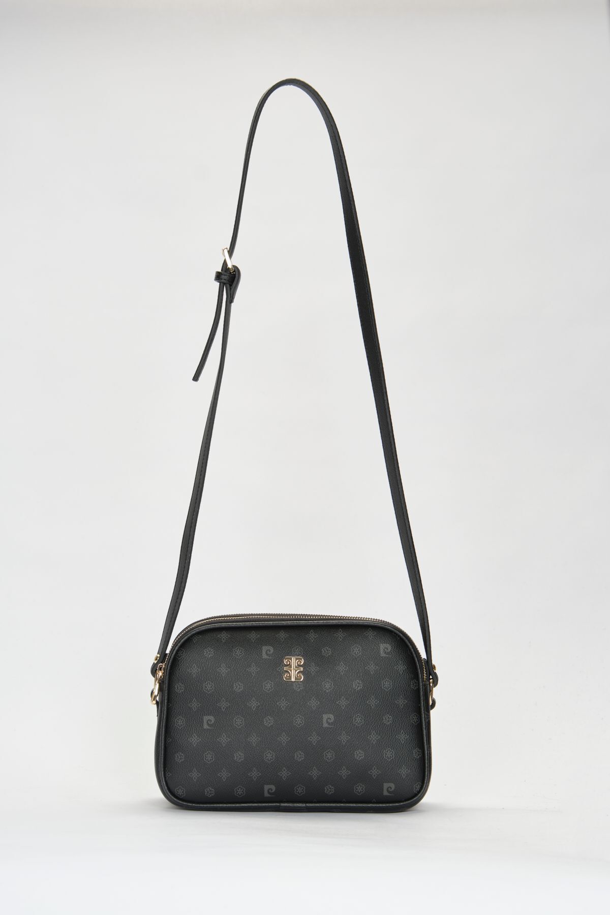 Pierre Cardin Siyah Monogram Kadın Omuz Çantası 05PO22Y1536 - Görsel 2