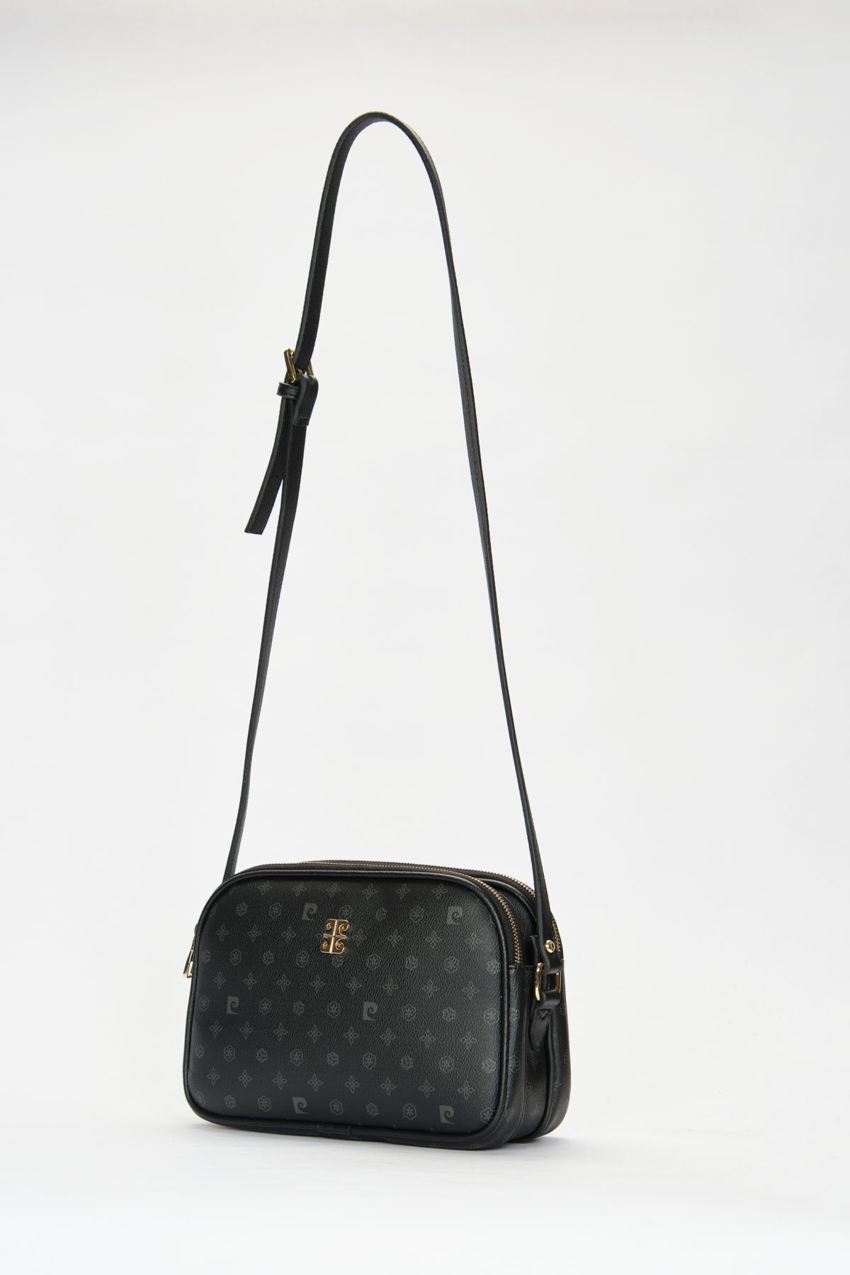 Pierre Cardin Siyah Monogram Kadın Omuz Çantası 05PO22Y1536 - Görsel 3
