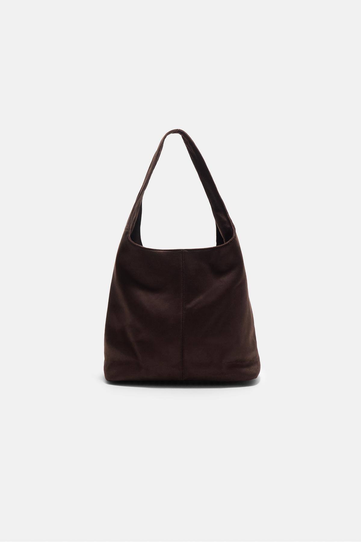 Stradivarius Suni süet omuz çantası