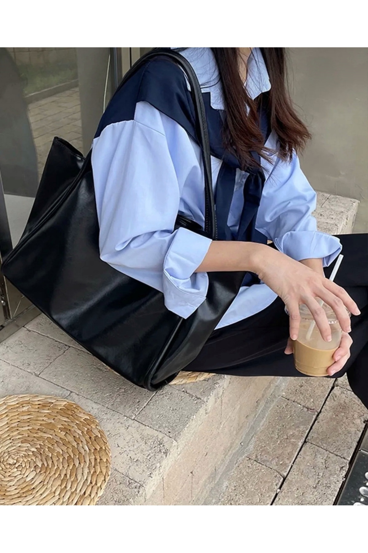 MYSTOBAG PANTRE MODEL FERMUARLI KADIN OMUZ VE KOL ÇANTASI - Görsel 2