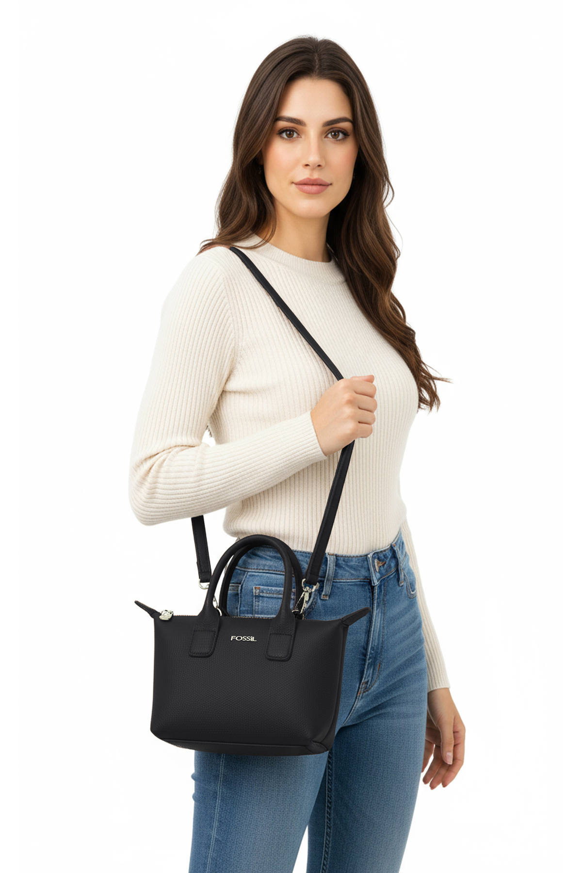 Fossil Siyah Kadın El Ve Omuz Çapraz Çanta 05FO25K5077 - Görsel 2