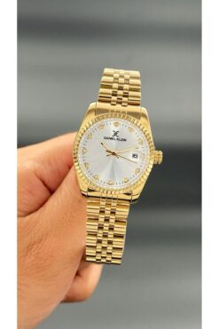 Daniel Klein Kadın Kol Saati Çelik kordon 3 ATM Su Geçirmez Altın Rengi