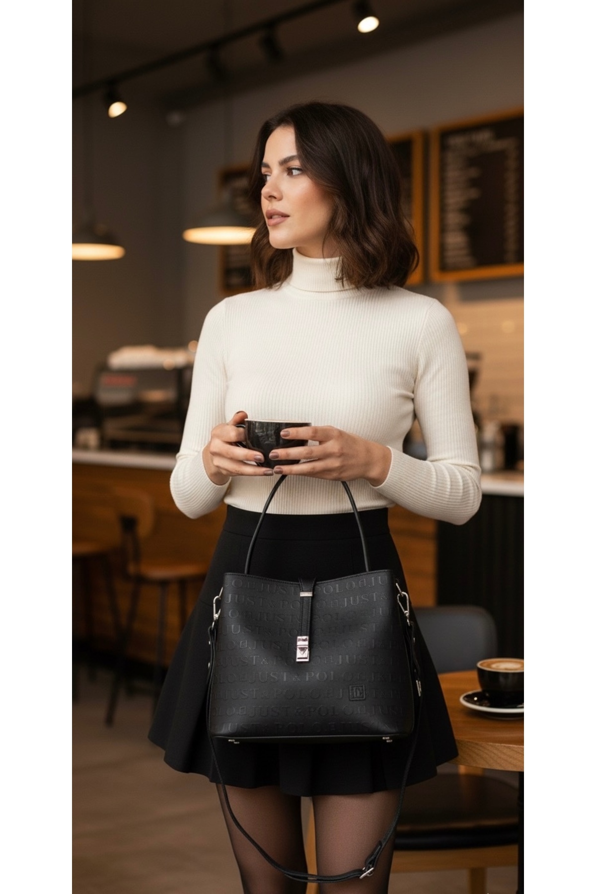 Just Polo Kadın El ve Omuz Çantası 6011MH - Görsel 2