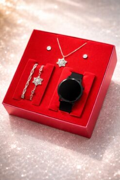 wesscollection Kadın Kol Saati Kolye Bileklik Ve Küpe Seti