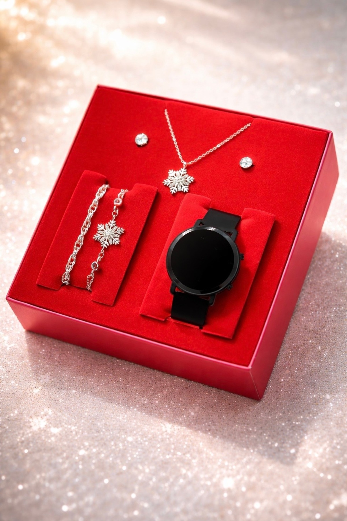 wesscollection Kadın Kol Saati Kolye Bileklik Ve Küpe Seti