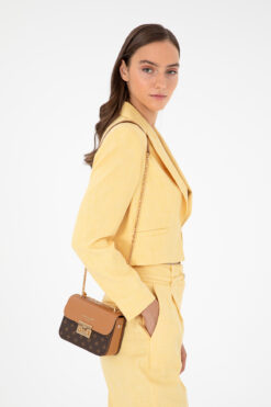 Pierre Cardin Kahve Monogram Kadın Omuz Çantası 05PC24K24105