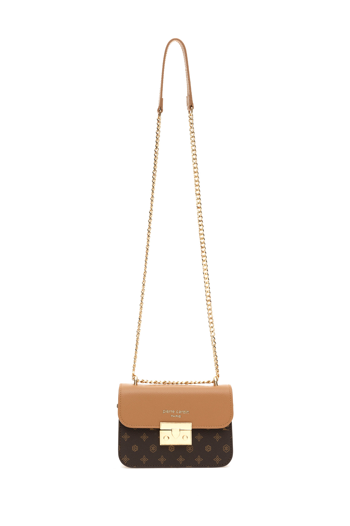 Pierre Cardin Kahve Monogram Kadın Omuz Çantası 05PC24K24105 - Görsel 3