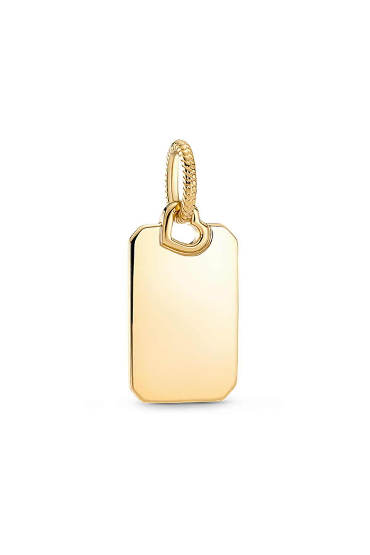 Pandora Yazı Yazılabilir Dikdörtgen Kolye Ucu