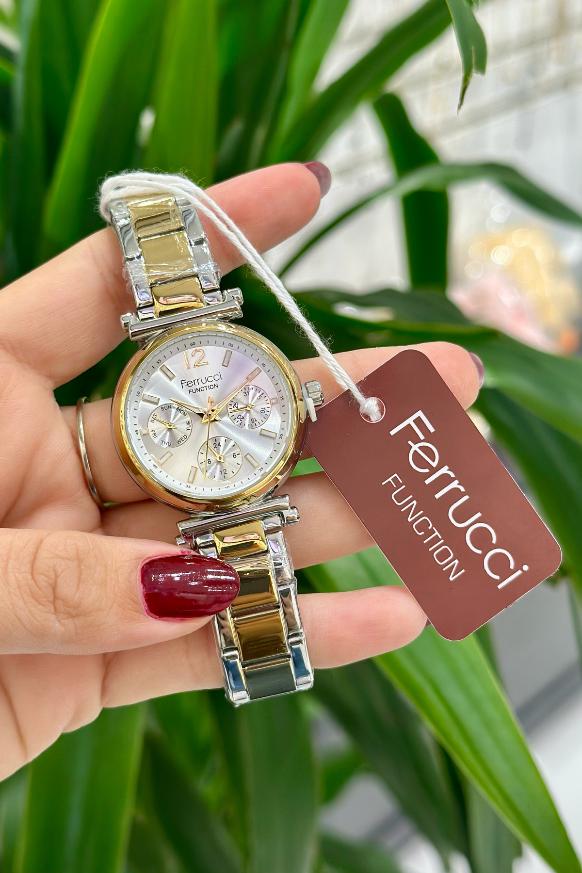 Ferrucci Çelik Kordon Su Geçirmez Garantili Kadın Kol Saati