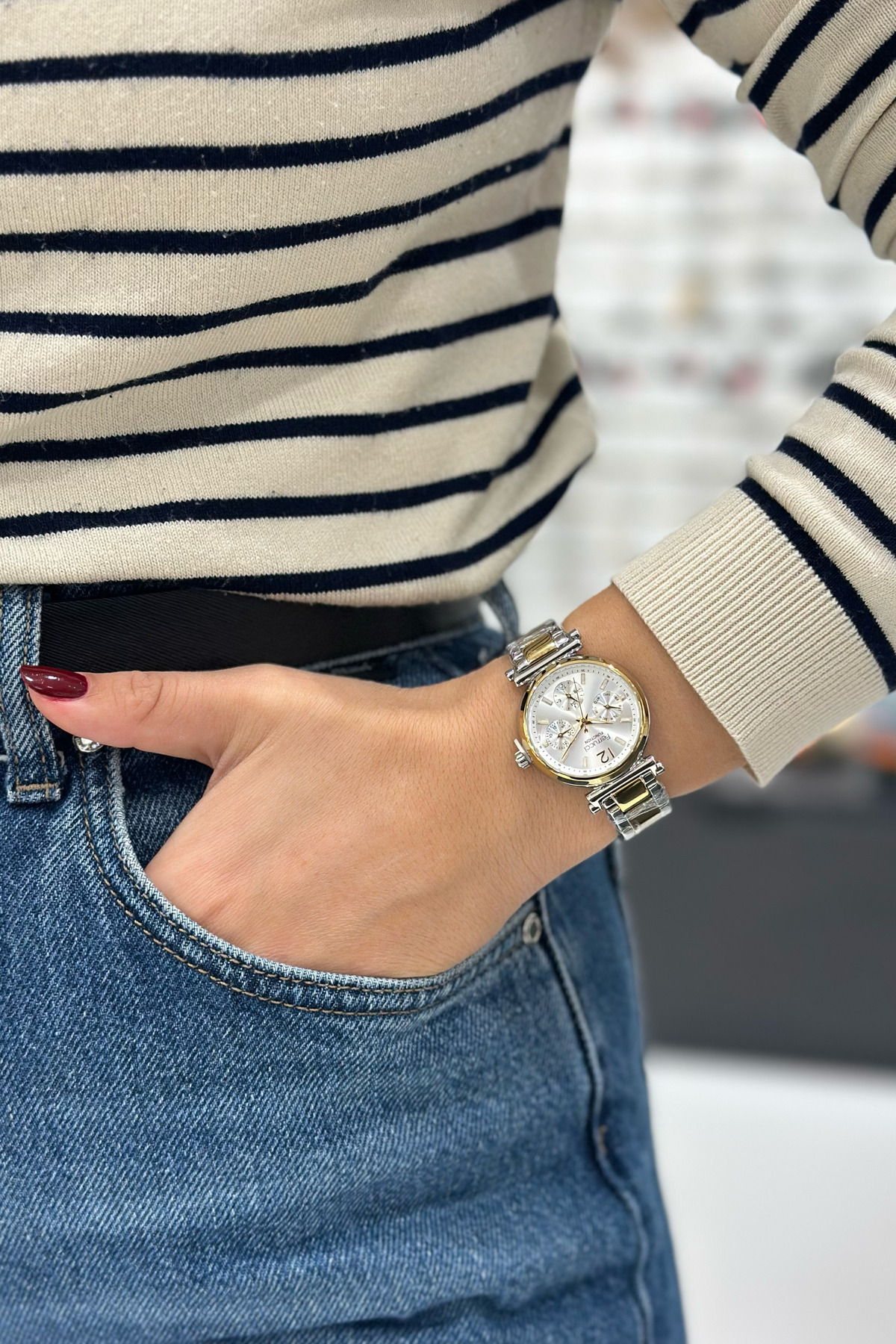 Ferrucci Çelik Kordon Su Geçirmez Garantili Kadın Kol Saati - Görsel 3