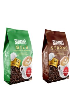 SUMMO Senseo 1 Adet Mild Ve 1 Adet Strong 72'li Avantaj Paketi 36x2 Paket Pad Kahve Kapsülü