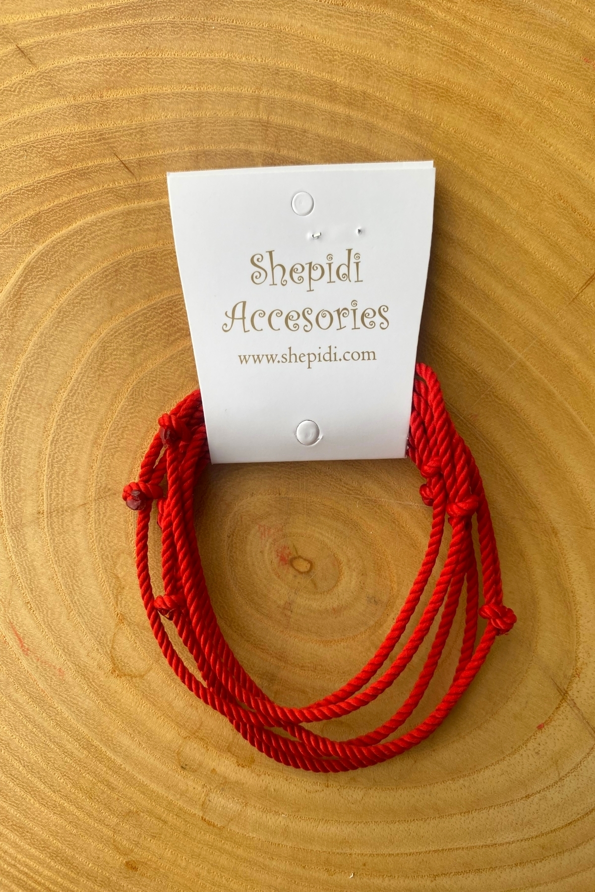 Shepidi 10'lu kırmızı şans ip bileklik