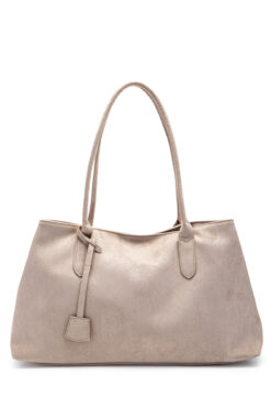 minebag Süet Mıknatıs Kapama Diaz Kol Çanta Bej