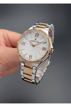 Daniel Klein Kadın Kol Saati Çelik Kordon Rose Gümüş Renk 3 Atm Su Geçirmezlik