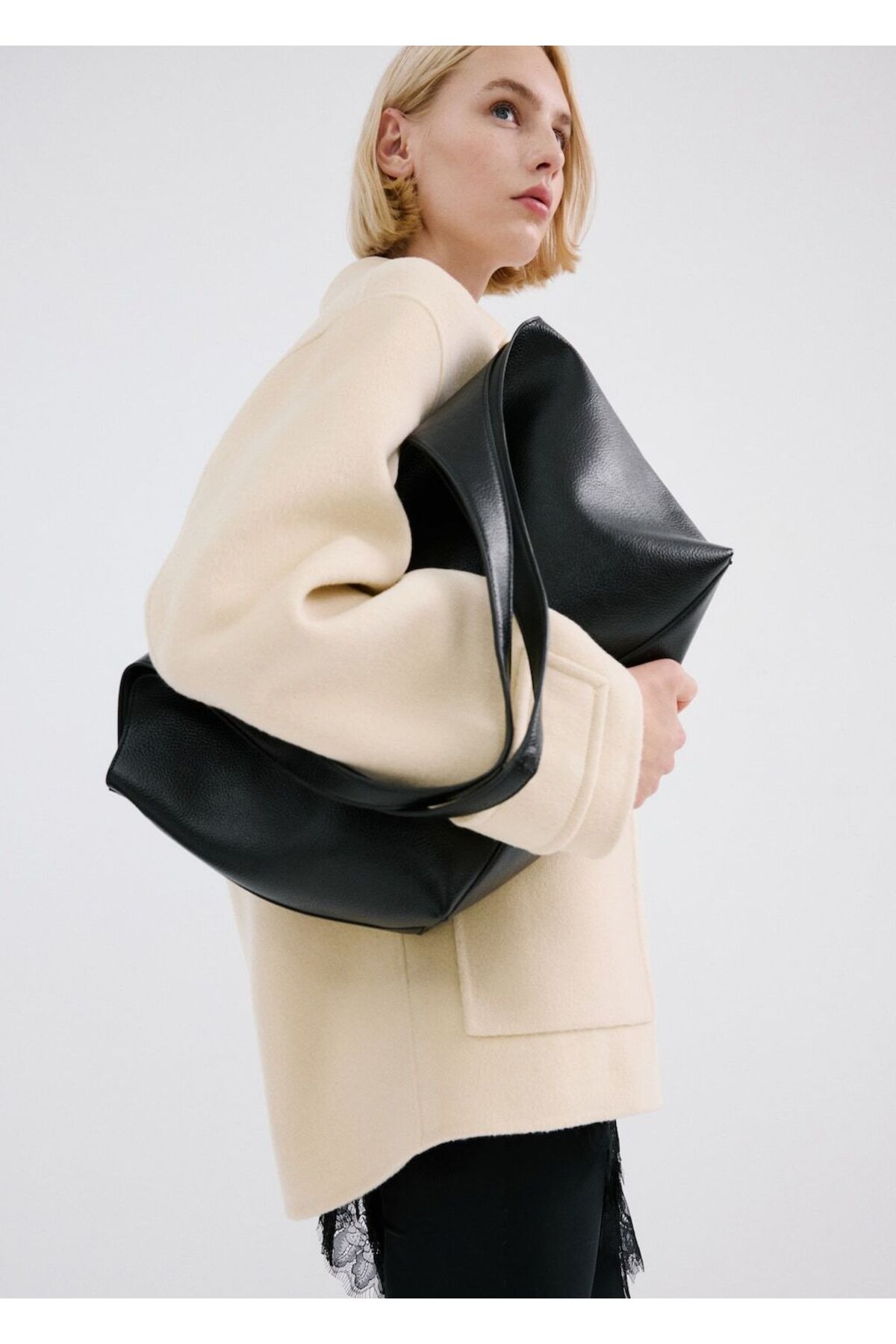 MANGO Woman Büyük boy shopper çanta - Görsel 2