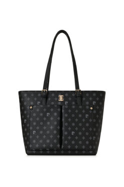 Pierre Cardin Siyah Monogram Kadın Omuz Cantası 05PO25K2525