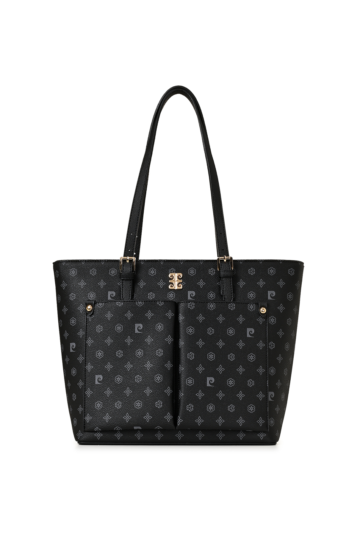 Pierre Cardin Siyah Monogram Kadın Omuz Cantası 05PO25K2525