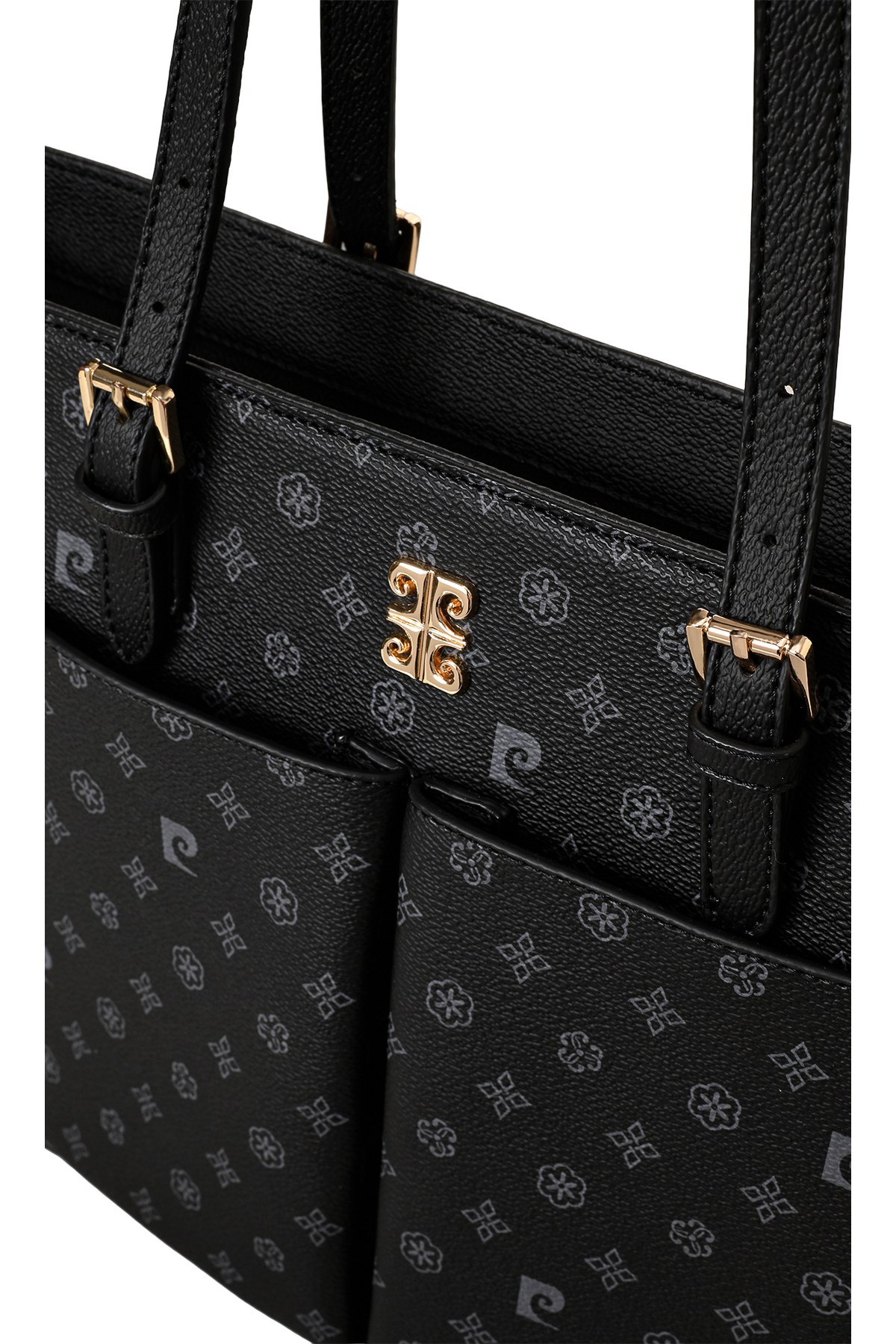 Pierre Cardin Siyah Monogram Kadın Omuz Cantası 05PO25K2525 - Görsel 3