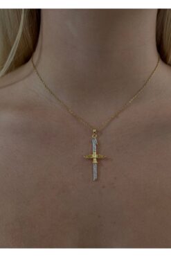 KİLİGİSTANBUL ÇELİK ZİRKON TAŞLI KUŞ KOLYE