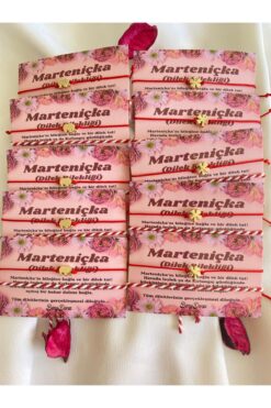 BeryDenz 10 Adet Fil Yonca Ve Marteniçka Şans Bileklik Seti(KARTLI HEDİYE PAKETLİ)