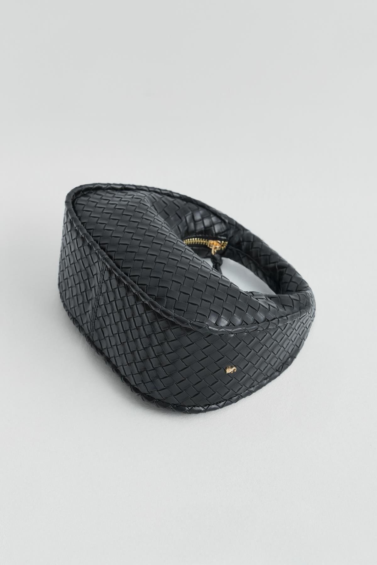 Suud Collection Siyah Joli Mini Deri Çanta - Görsel 3