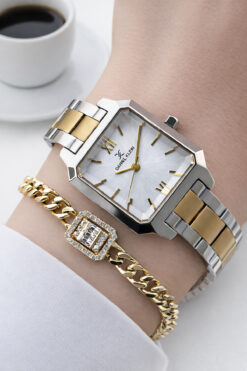 Daniel Klein Çelik Kordon 2 Yıl Garantili 30 Mt Suya Dayanıklı Kadın Kol Saati+ Bileklik BDK.13846.2