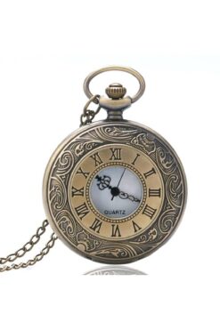 valkyrie Vintage Roma Rakamlı Cep Saati Köstekli Saat Bakır