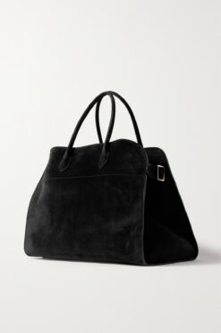 BAHELS Kadın Viral Siyah Büyük Boy Süet Çanta