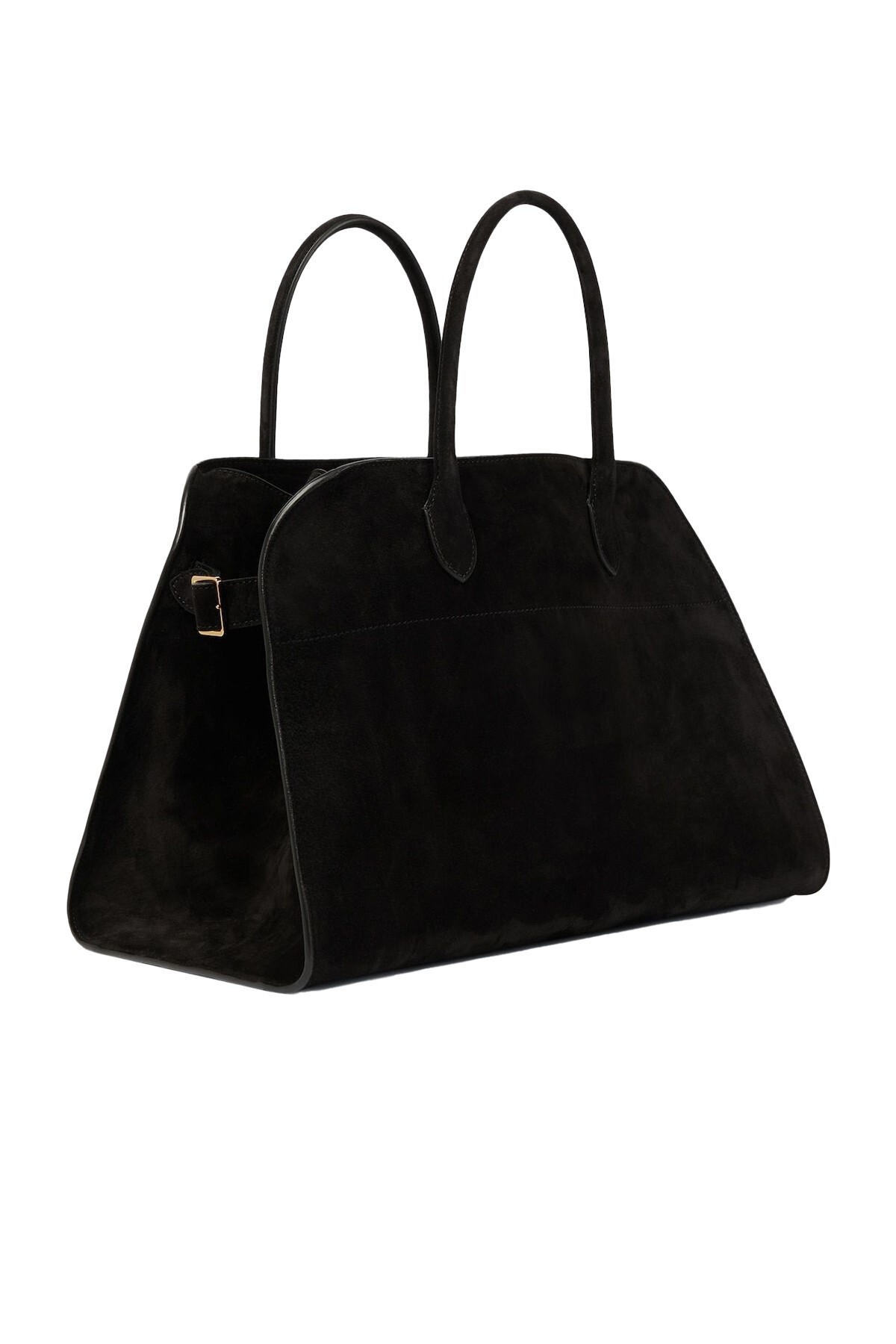 BAHELS Kadın Viral Siyah Büyük Boy Süet Çanta - Görsel 2