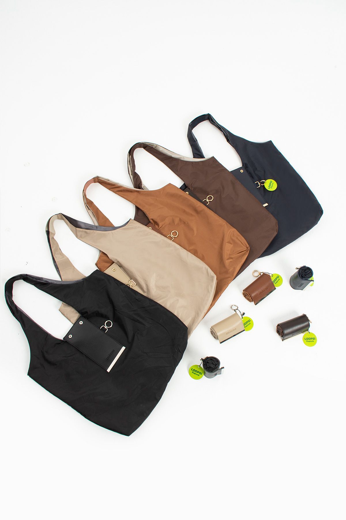 Çanta Trend SİYAH Şık Tasarımlı Katlanabilir Market & Alışveriş Çantası - Görsel 3