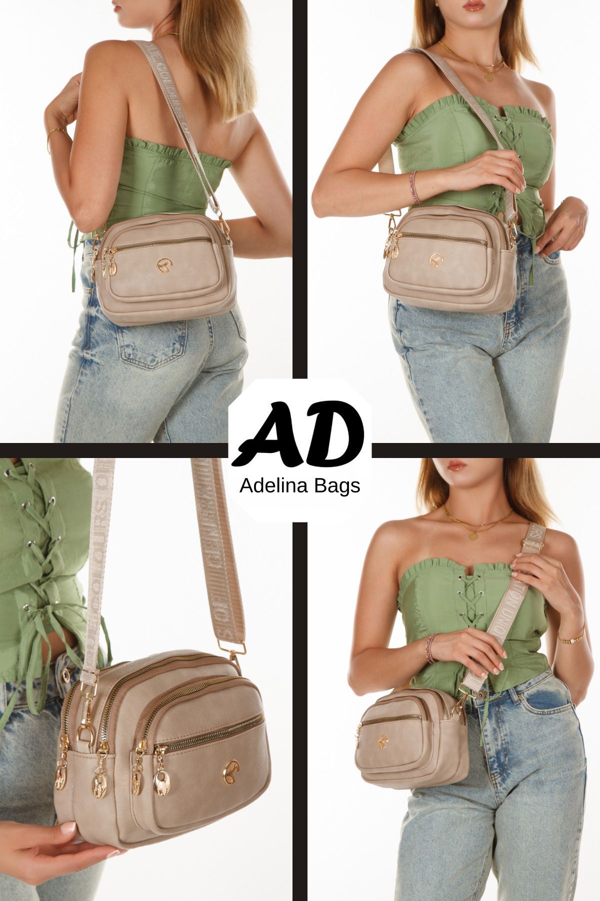 Adelina Bags Kadın Çapraz Askılı Günlük Omuz Çantası - Görsel 2