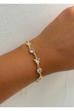 KİLİGİSTANBUL YILDIZLI TAŞLI BİLEZİK 17 cm