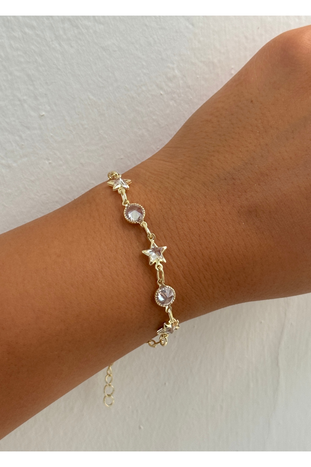 KİLİGİSTANBUL YILDIZLI TAŞLI BİLEZİK 17 cm