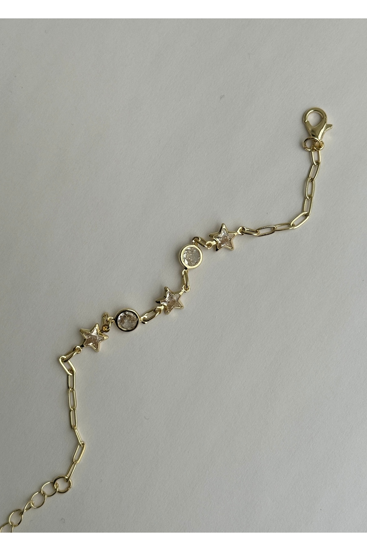 KİLİGİSTANBUL YILDIZLI TAŞLI BİLEZİK 17 cm - Görsel 2