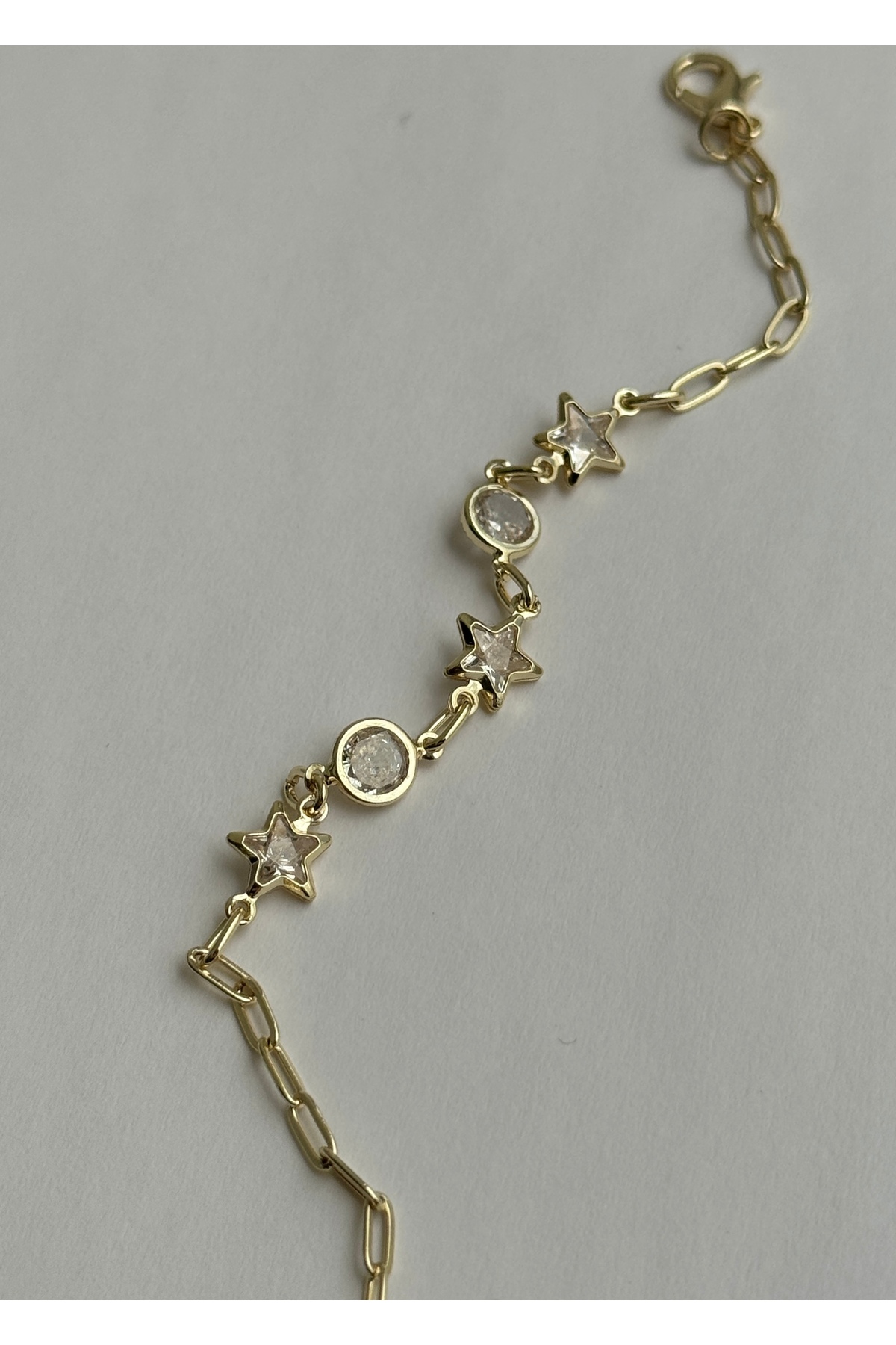 KİLİGİSTANBUL YILDIZLI TAŞLI BİLEZİK 17 cm - Görsel 3