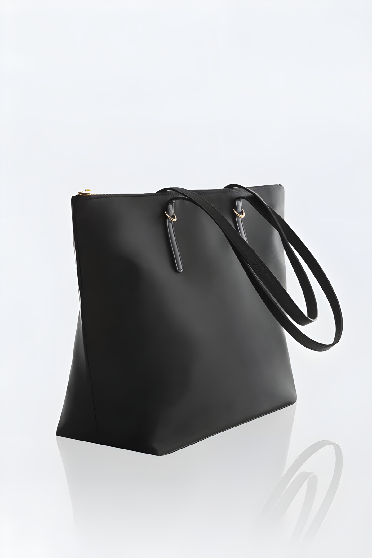 D'VERS Kadın Siyah Shopper El ve Omuz Çantası - Görsel 2