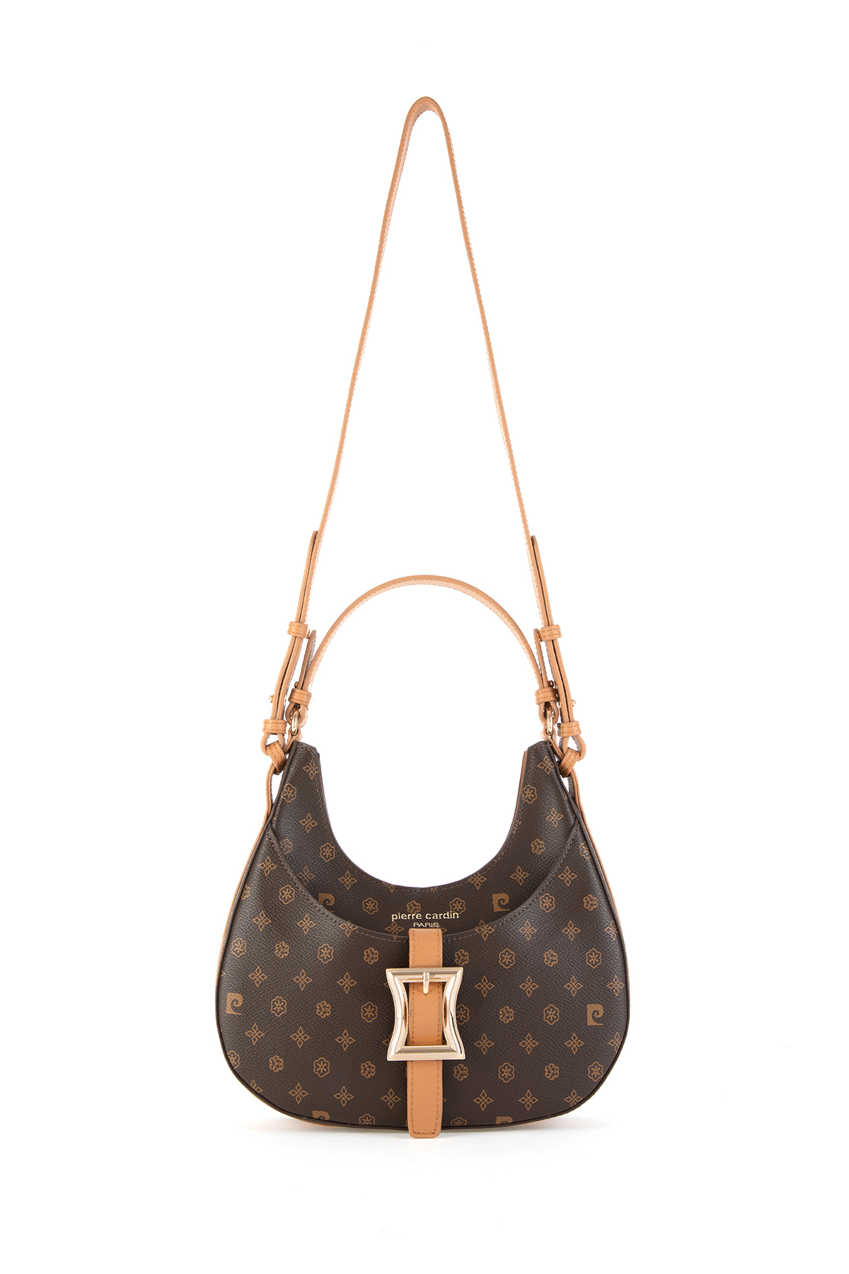 Pierre Cardin Limited Edition Kahve Monogram Kadın Çapraz Omuz Çantası 05PC24K24101 - Görsel 3