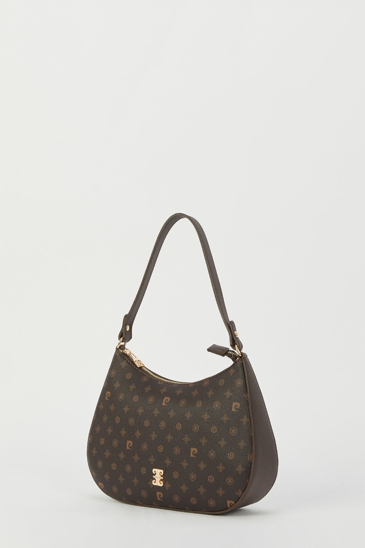 Pierre Cardin Kahve Monogram Kadın Omuz Çantası 05PO23Y1724