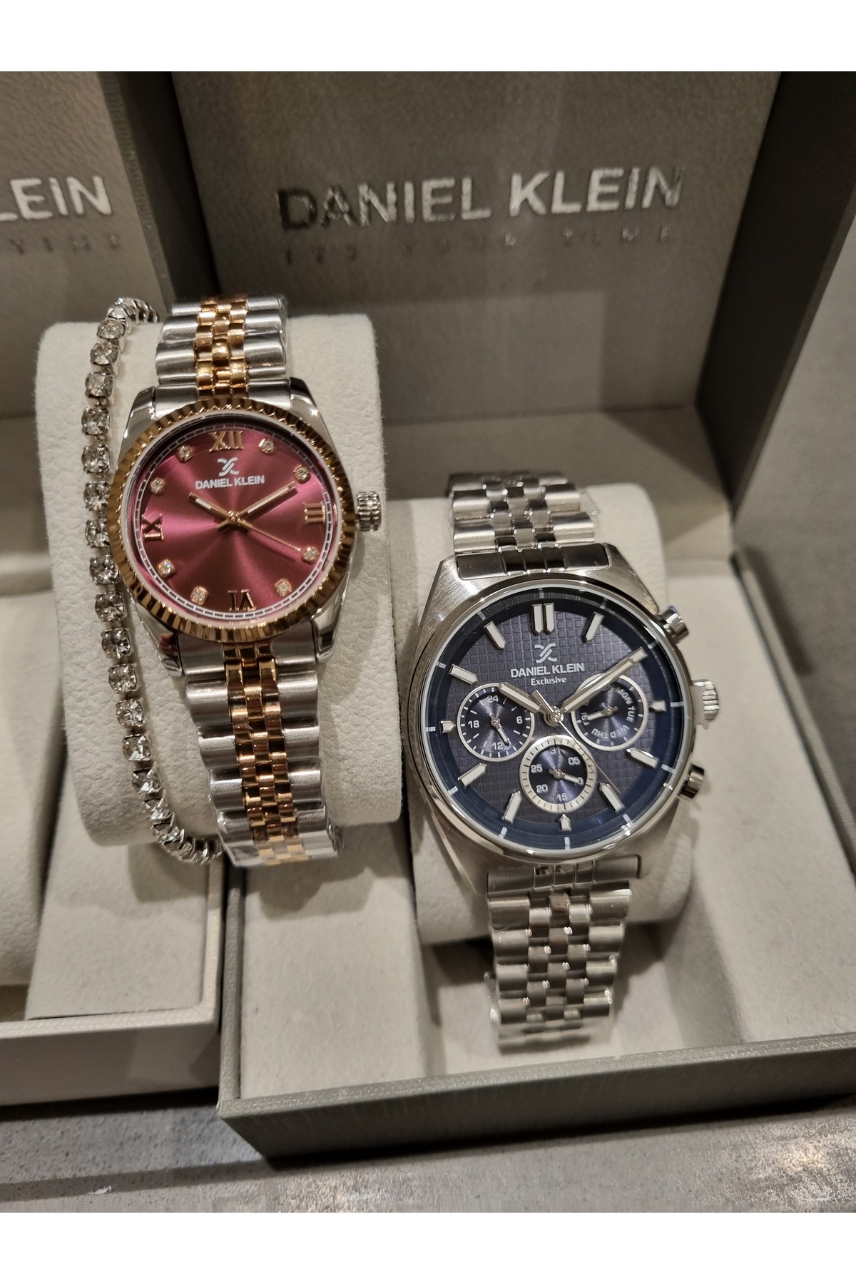 Daniel Klein YENİ MODEL MÜRDÜM VE LACİVERT kadran Sevgili Kol Saati 2 li - Görsel 3