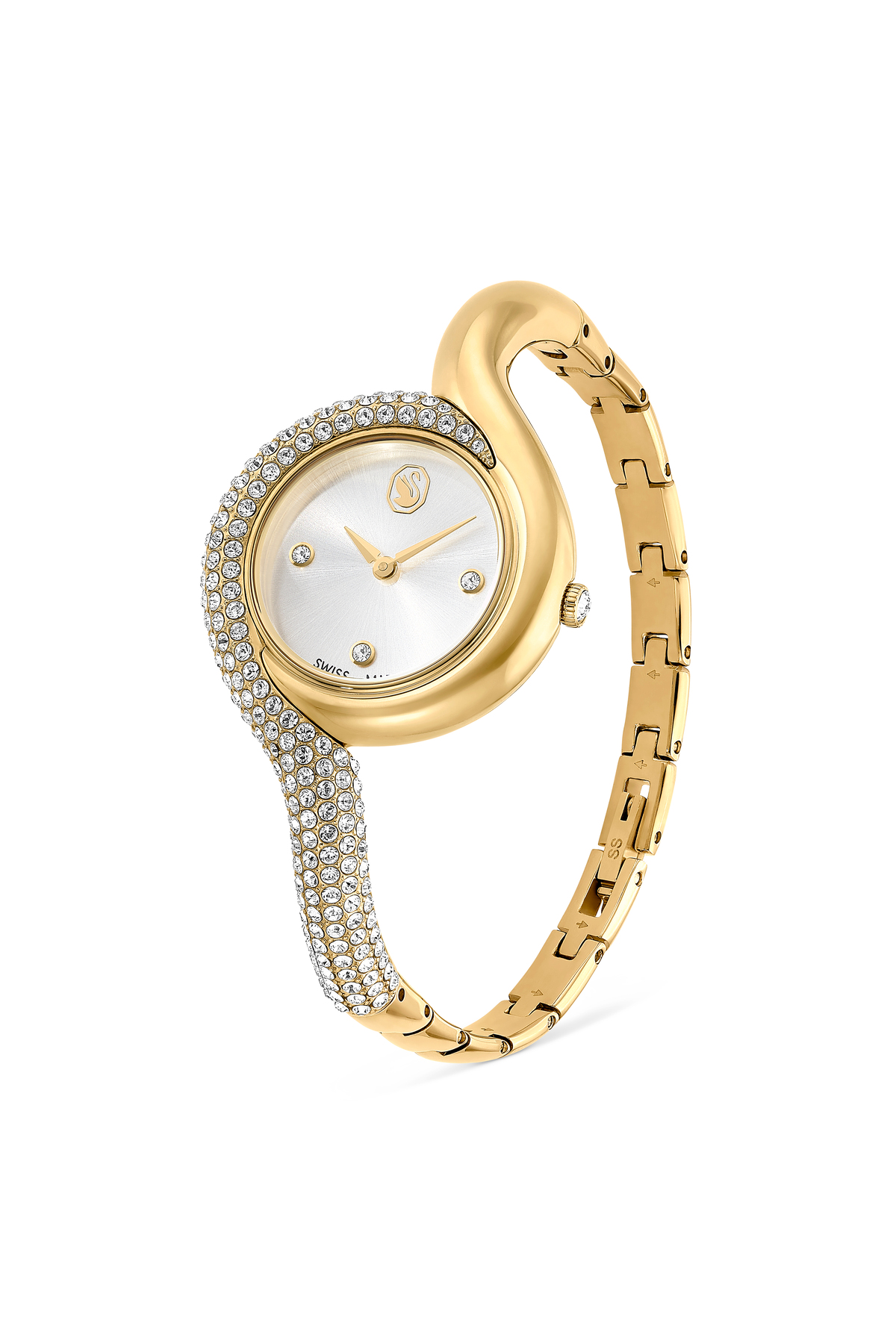 Swarovski Dextera Asymmetric Saat, Isviçre Üretimi, Metal Bileklik, Altın Rengi, Altın Rengi Yüzey - Görsel 2