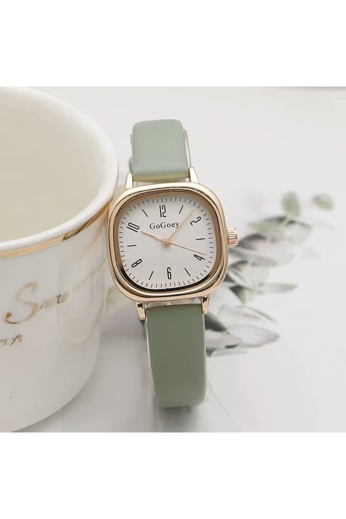 Toz Vintage Yeşil Yuma Vintage Retro Saat