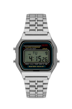 Ticarto Unisex Gümüş Retro Digital Kol Saati TCTSR003902S0330