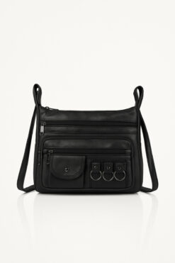 Av A Dos Kadın Yıkama Deri Omuz Çantası Çok Bölmeli Gözlü Kadın Çanta Çapraz Askılı Çapraz Askılı