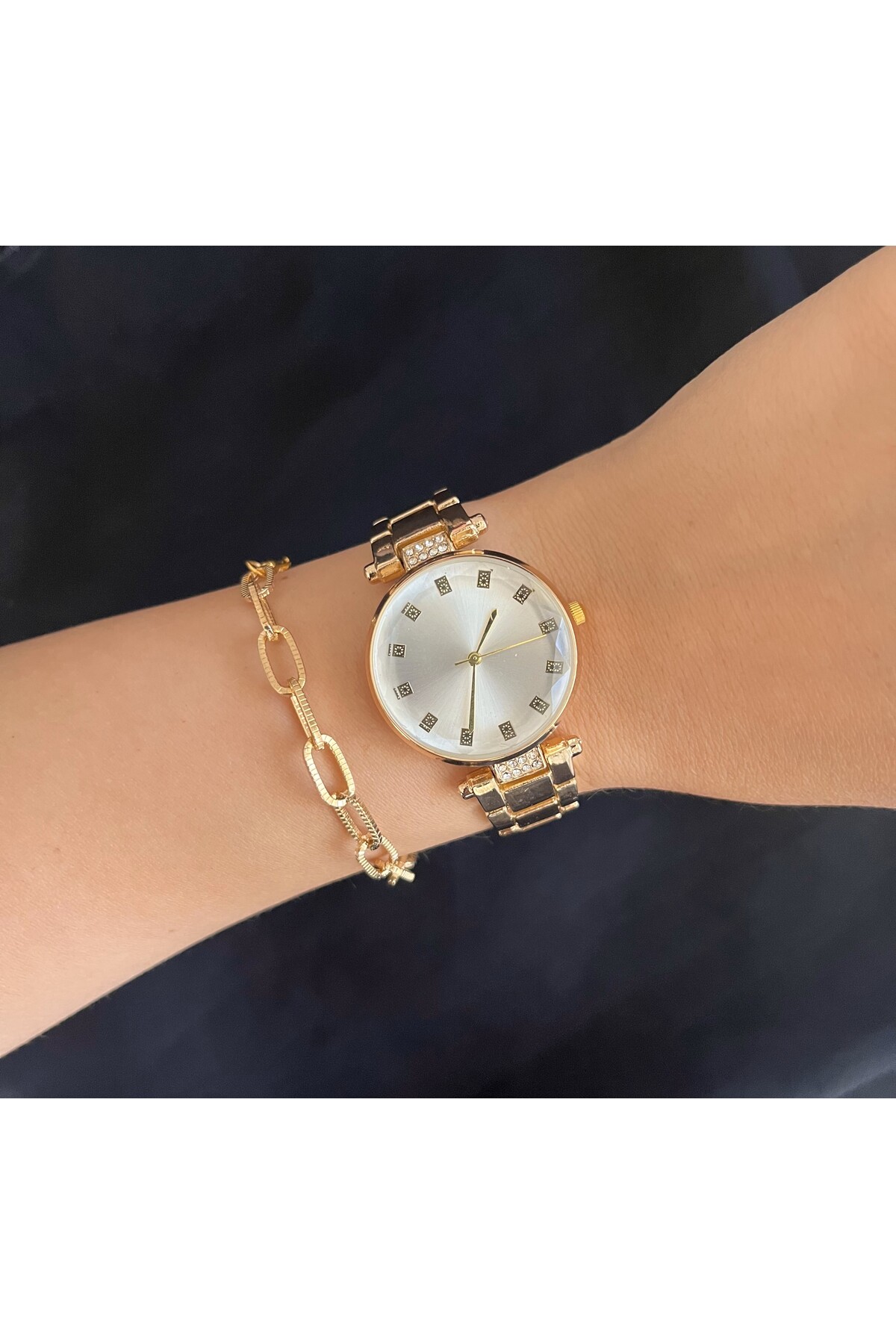CLUPPOLOON Kadın Saat Seti Bileklik Kolye Saat Sevgililer Gününe Özel - Görsel 2
