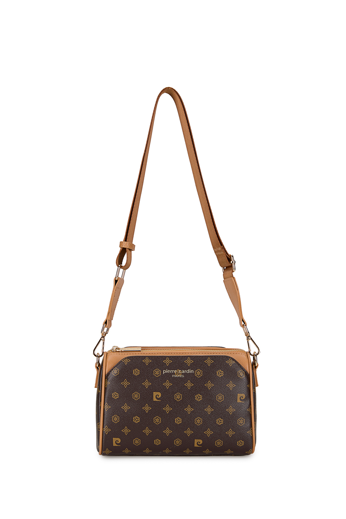 Pierre Cardin Premium Line Kahve Monogram Kadın Çapraz Omuz Çantası 05PO25Y10326 - Görsel 3