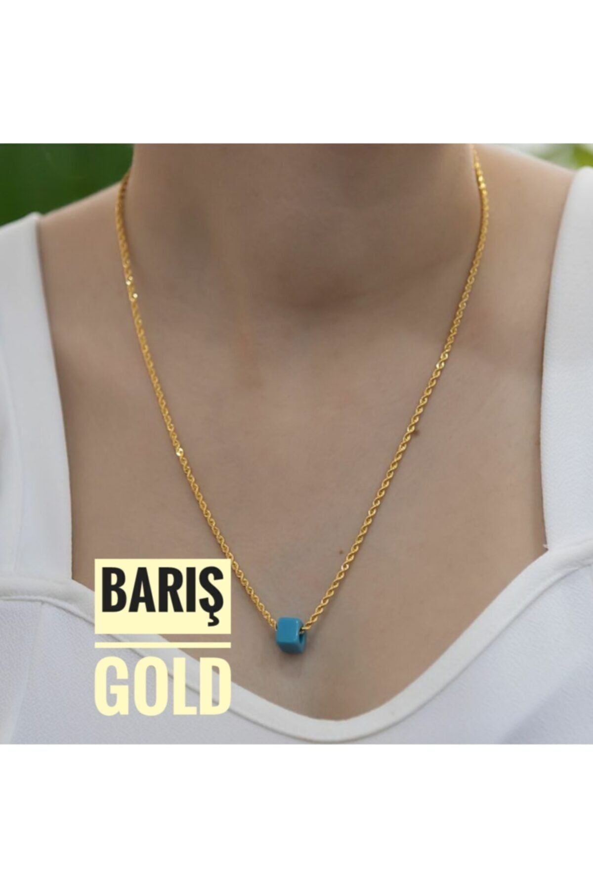 barış gold altın kaplama 22 Ayar Altın Kaplama 60 Cm Uzunluğunda Halat Zincir