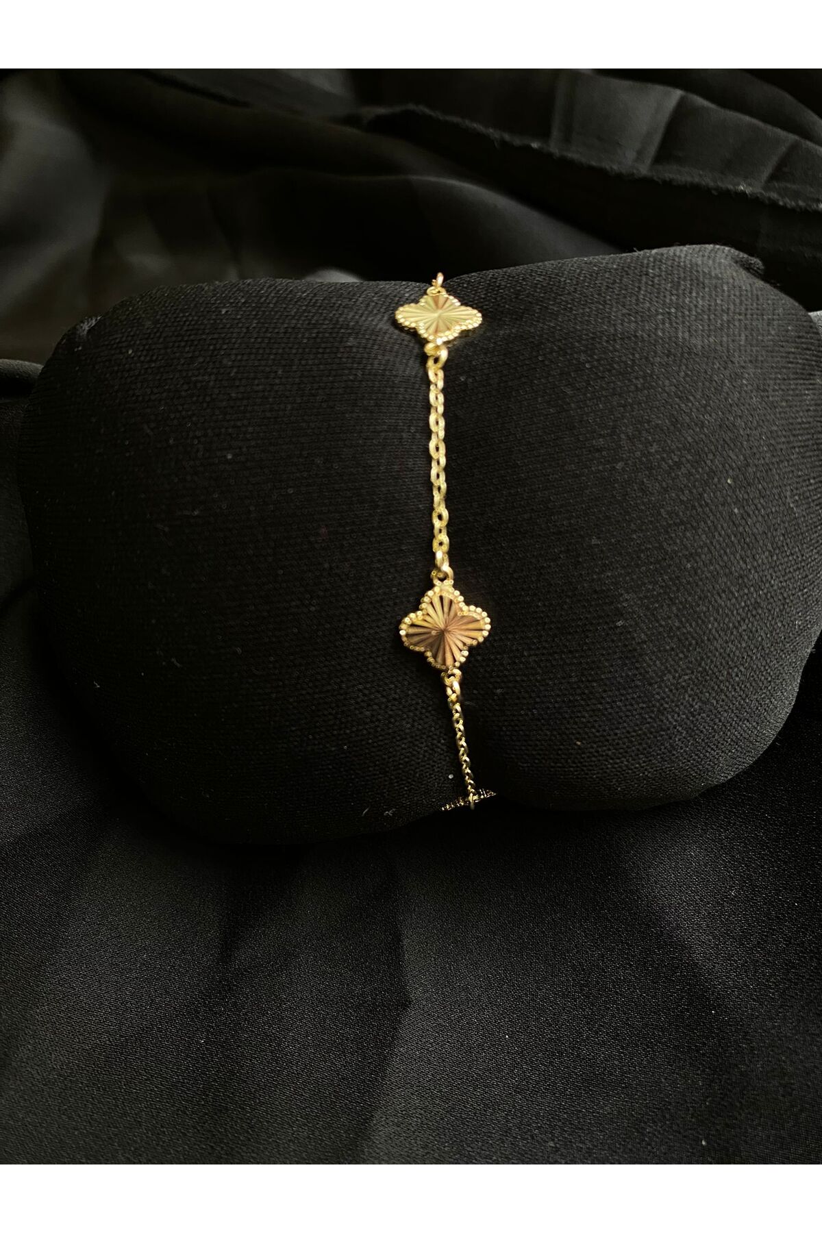 Passionis Jewelry Vanclef muadil gold yonca bileklik - Görsel 2