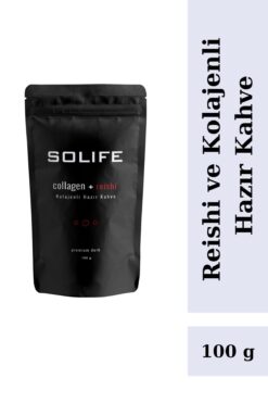 SOLIFE Reishi Mantarı Özlü Kolajenli Hazır Kahve Premium Dark 100 G